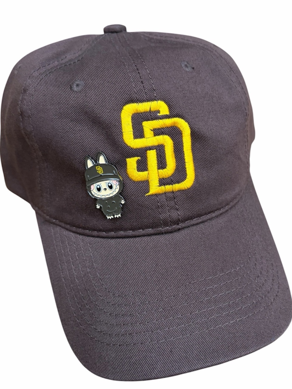San Diego padres Baseball Cap SD hat plus Labubu SD pin Padres cap new SD hat